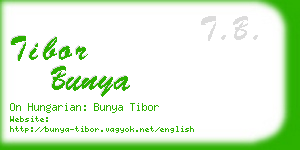 tibor bunya business card